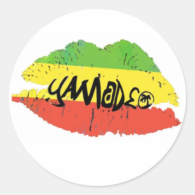 Yamadeo Kiss white STICKER (Vorderseite)