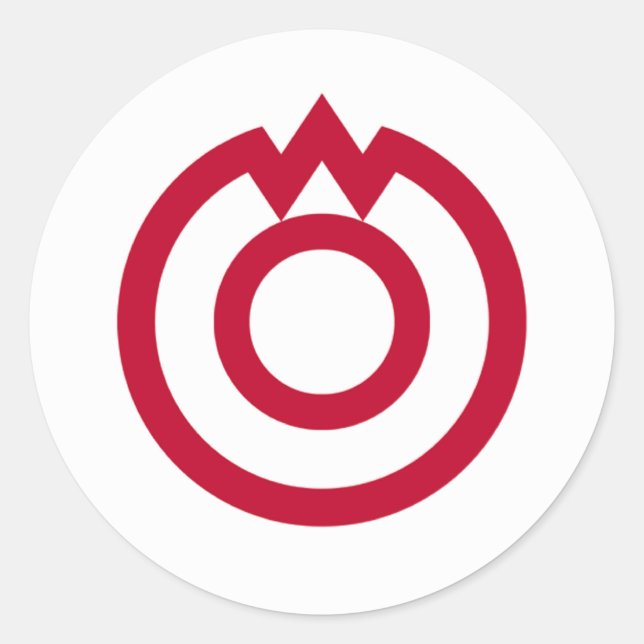 Yamaguchi, Yamaguchi Runder Aufkleber (Vorderseite)