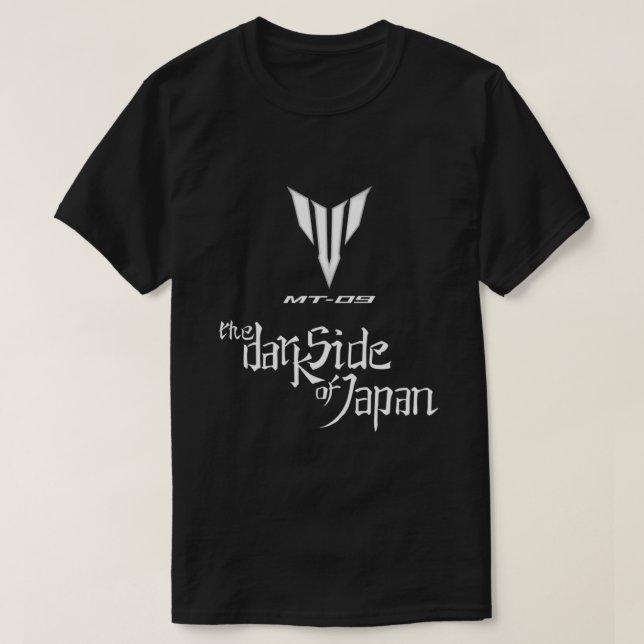 Yamaha MT09 Dunkelseite des klassischen japanische T-Shirt (Design vorne)