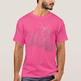 Yamaha Tracer 900 Bleistift Silhouette Motorrad Tr T-Shirt