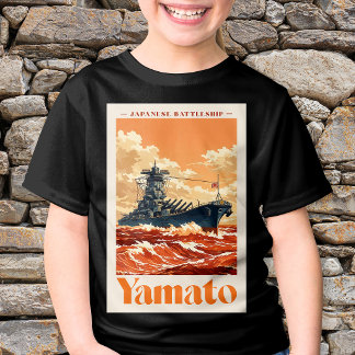 Yamato Japanisches Schlachtschiff Vintage-Maritime T-Shirt