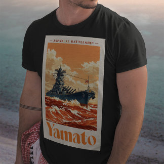 Yamato Japanisches Schlachtschiff Vintage-Maritime T-Shirt