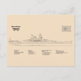 Yamato - Pläne für Schiffskonzepte SD Postkarte
