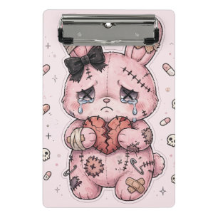 Yami Kawaii Trauriges Häschen Mini-Clipboard Kran Mini Klemmbrett