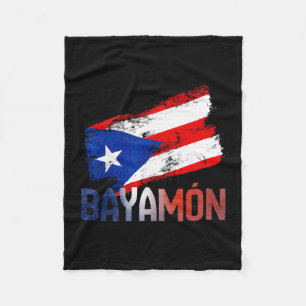 Yamón Stadt Puerto Rico Flagge Vintage Roots Boric Fleecedecke