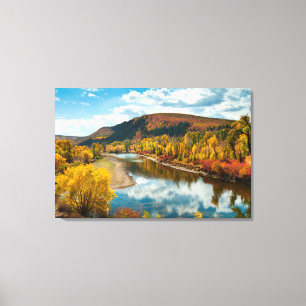 Yampa River im Herbst Leinwanddruck