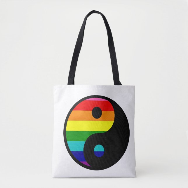 Yan-Yan-Yang-Gay Pride Wiederverwendbar (Vorderseite)