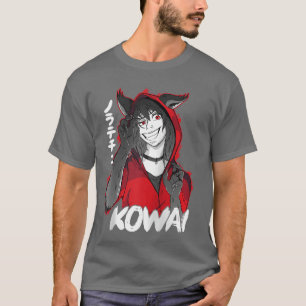 Yandere Mädchen Anime Waifu Material Werwolf Rotkä T-Shirt