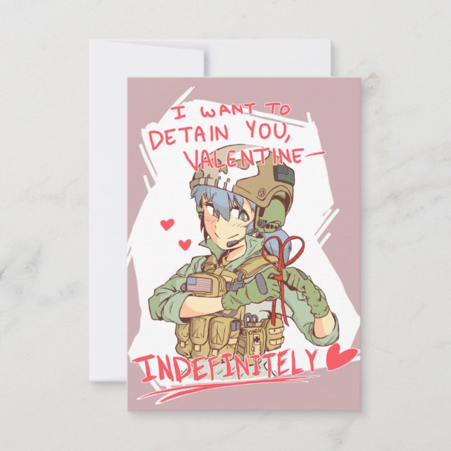 Yandere Operator Valentine 1 Einladung (Vorderseite)