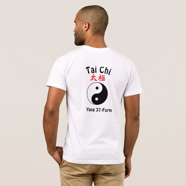 Yang 37-Form Tai Chi  T-Shirt (Schwarz voll)