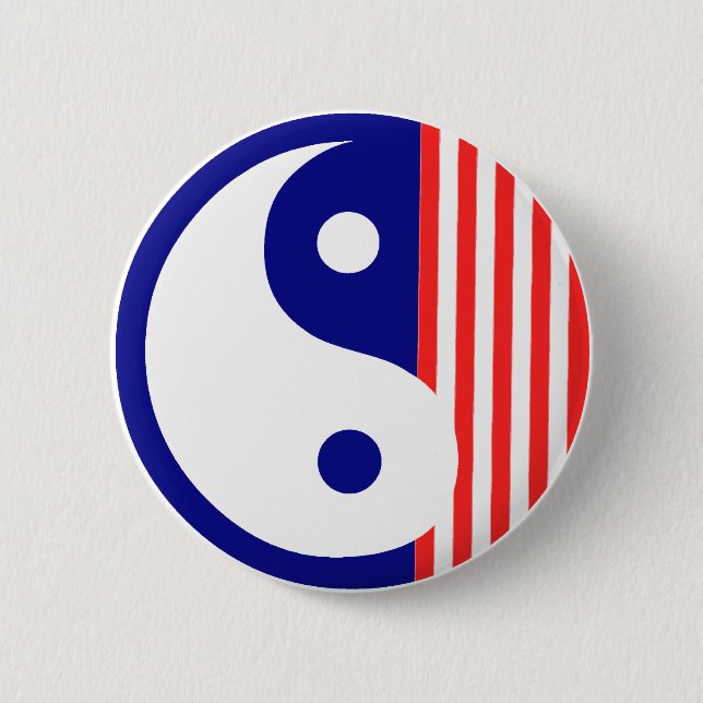 Yang Button (Red White and Blue) (Vorderseite)