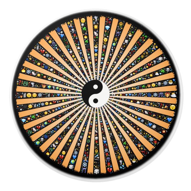 Yang Emoji Keramikknauf (Vorderseite)