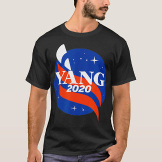 Yang Gang 2020 Space Yang für Präsident Kundgebung T-Shirt