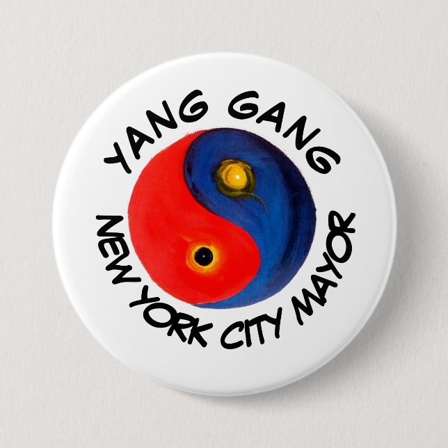Yang Gang NYC Mayor Button (Vorderseite)