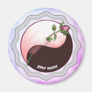 Yang-Magnet der rote Rose Magnet