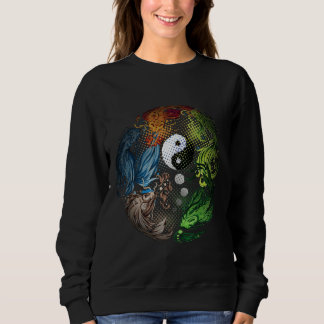 Yang mit Koi Fish Tai Chi Sweatshirt