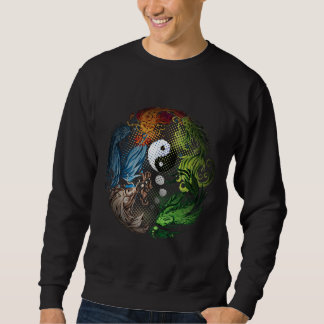 Yang mit Koi Fish Tai Chi Sweatshirt