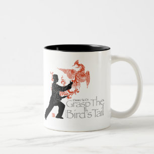 Yang Tai Ton-Tasse Chi-"Feuer-Phoenix" Zweifarbige Tasse