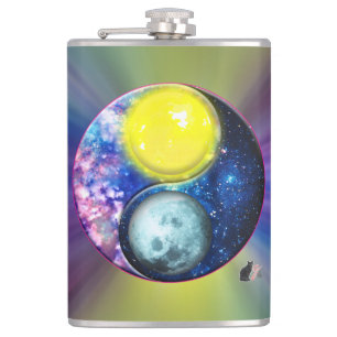Yang-Yin / Sonne-Mond Flachmann