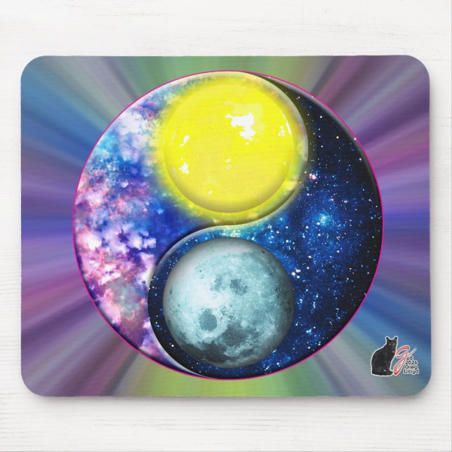 Yang-Yin / Sonne-Mond Mousepad (Vorne)