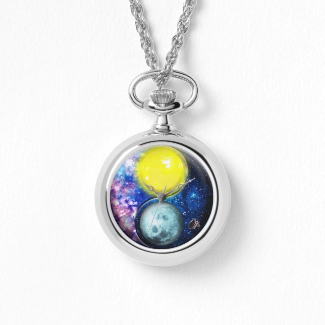 Yang-Yin / Sun-Moon Armbanduhr (Vorderseite)