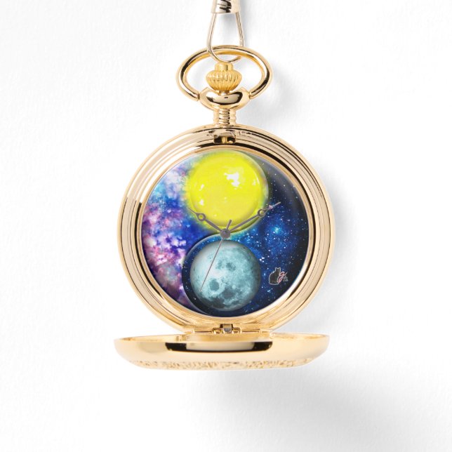 Yang-Yin / Sun-Moon Armbanduhr (Vorderseite)