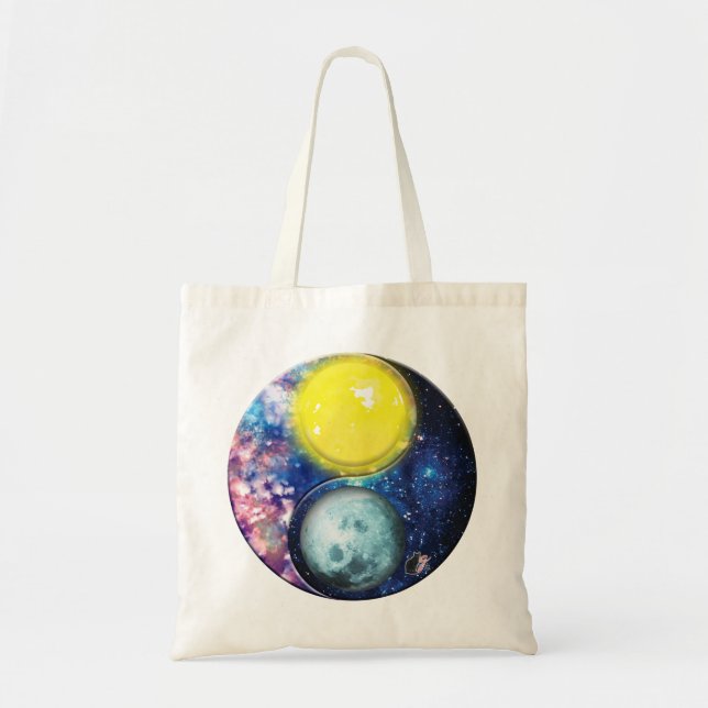 Yang-Yin/Sun-Moon-Tote-Tasche Tragetasche (Vorne)