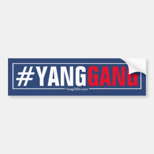 #YangGang - Andrew Yang 2020 Autoaufkleber