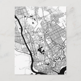 Yangon Myanmar Map Postkarte