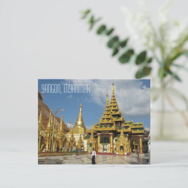 Yangon, Myanmar Postkarte (Stehend Vorderseite)