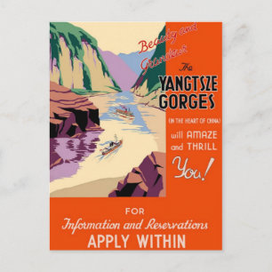 Yangtsze Jangtze Schluchten China Ristorante da Va Postkarte