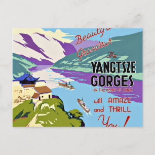 Yangtze-Schluchten China Postkarte