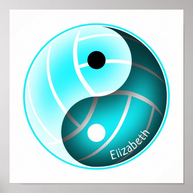 Yangyjang-Sportvolleyball-Mädchen Poster (Vorne)