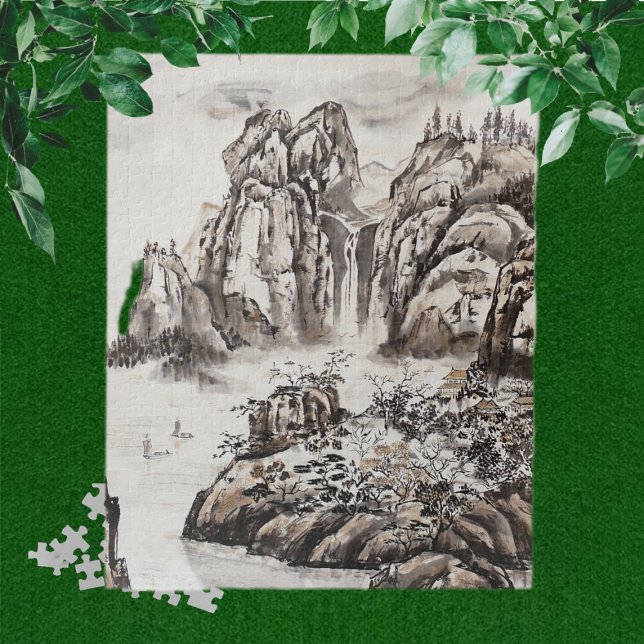 Yangze River mit Wasserfall Puzzle (Von Creator hochgeladen)