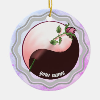 Yanjang-rote Rose Keramik Ornament