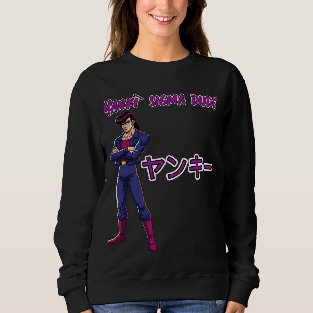 Yankī Sigma Dude  Sweatshirt (Vorderseite)