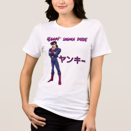 Yankī Sigma Dude Tri-Blend Shirt