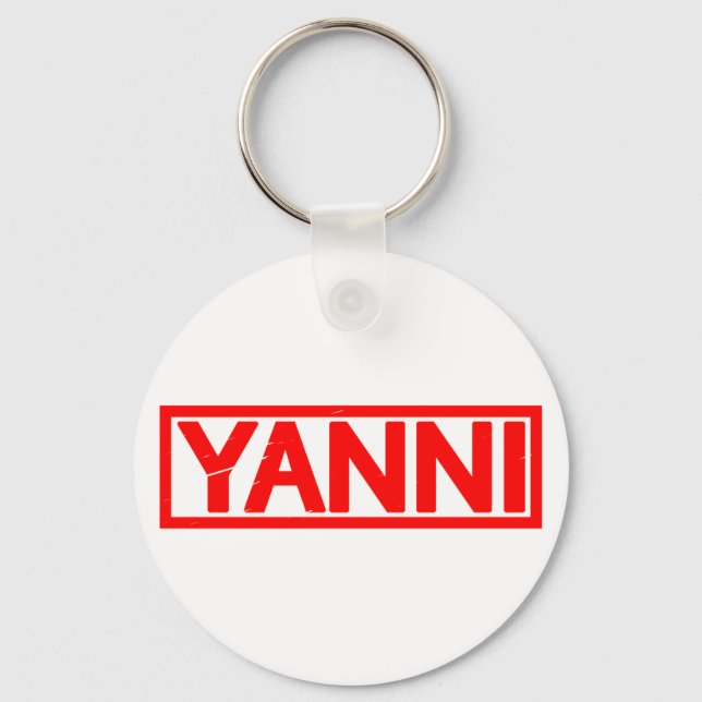 Yanni Briefmarke Schlüsselanhänger (Vorderseite)