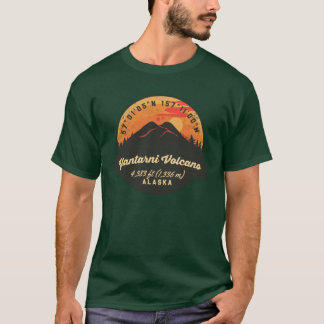 Yantarni Vulkan Souvenir-Abzeichen Alaska T-Shirt