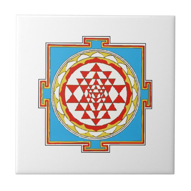 Yantra Fliese (Vorderseite)