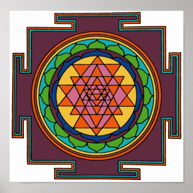 Yantra Print Poster (Vorne)