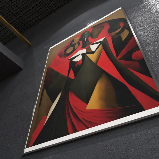 YAO de Exú Celebração do Mensageiro Fotodruck (Poder de Exú na parede.)