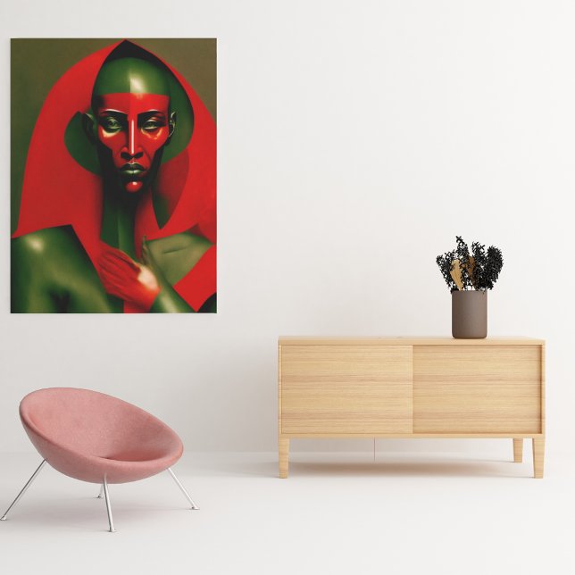 Yao de Ogum Orixá da Força e Determinação Fotodruck (Ogun, o guerreiro valente, eternizado em arte.)