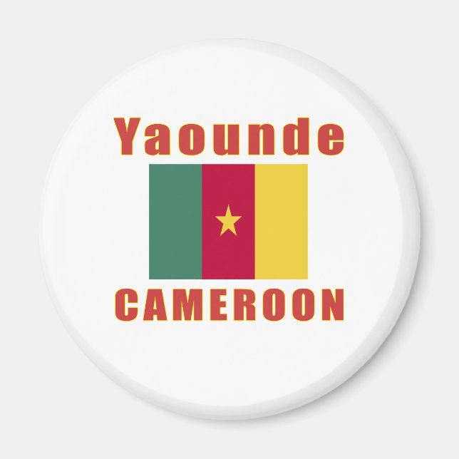 Yaounde Cameroon Hauptstadt Designs Magnet (Vorne)