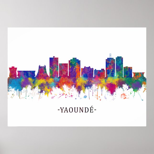 Yaounde Cameroon Skyline Poster (Vorne)