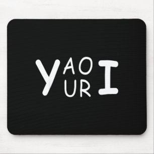 Yaouri du bist lustig Wortspiel Meme Minimalist  Mousepad