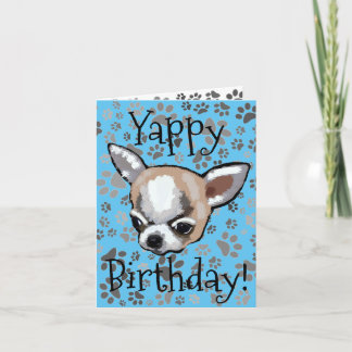 Yappy Birthday Chihuahua Card Karte