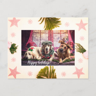 Yappy Holidays, Pet Holiday Card Feiertagspostkarte