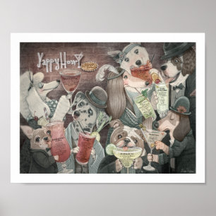 Yappy Hour Print Poster