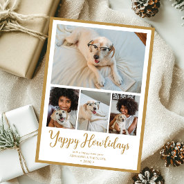 Yappy Howlidays 4 Foto Feiertagskarte